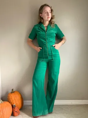 1970’s Green Corduroy Jumpsuit