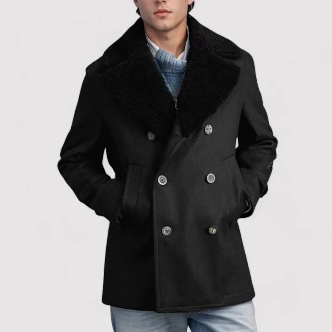 Ancien | Luxurious Shearling Men's Peacoat