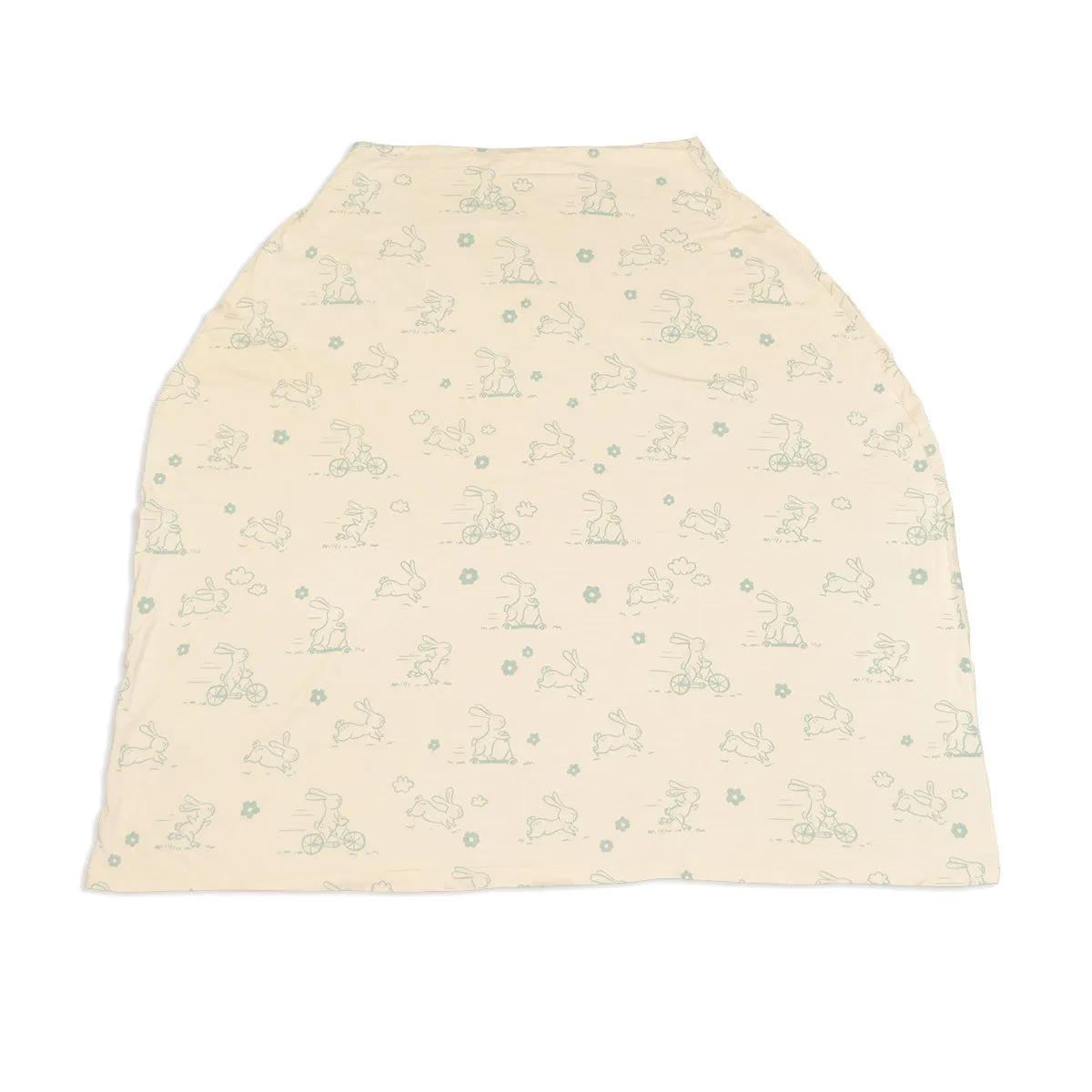 Bamboo Baby Cover & Nursing Poncho (Go Go Bunny Print)