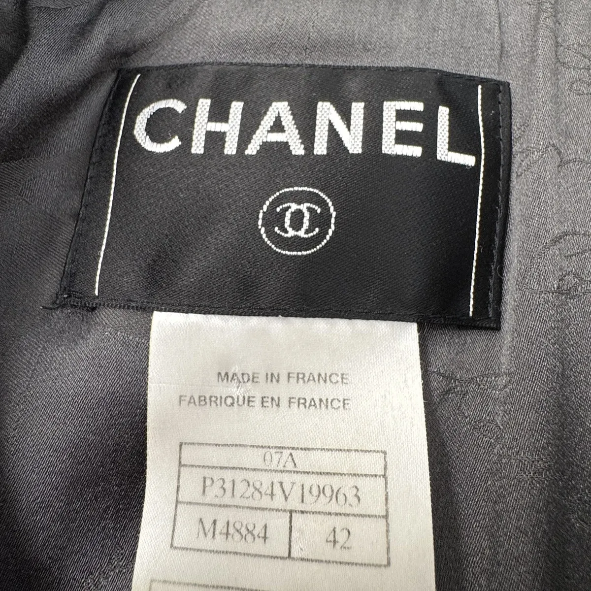 Chanel Metallic Peacoat