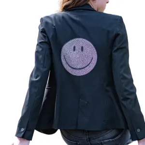 Crystal Happy Face Blazer