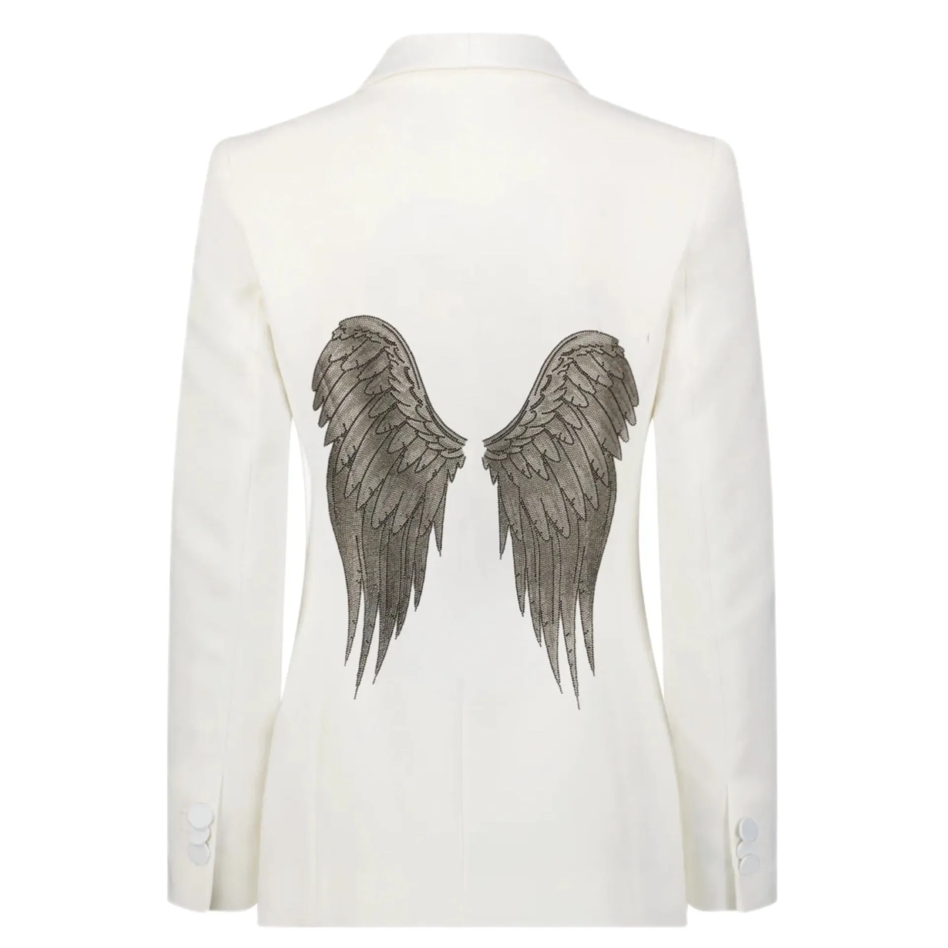 Crystal Wings Blazer  - White Sale