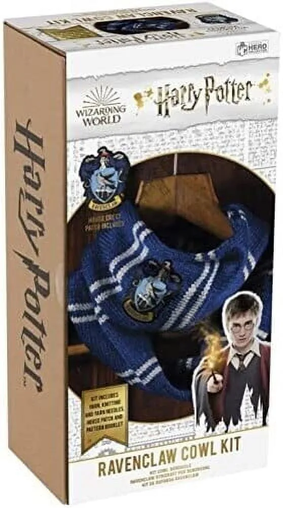 Eaglemoss Hero Collector Ravenclaw Infinity Scarf Kit | Harry Potter Wizarding World Knitting Kits | Model Replica