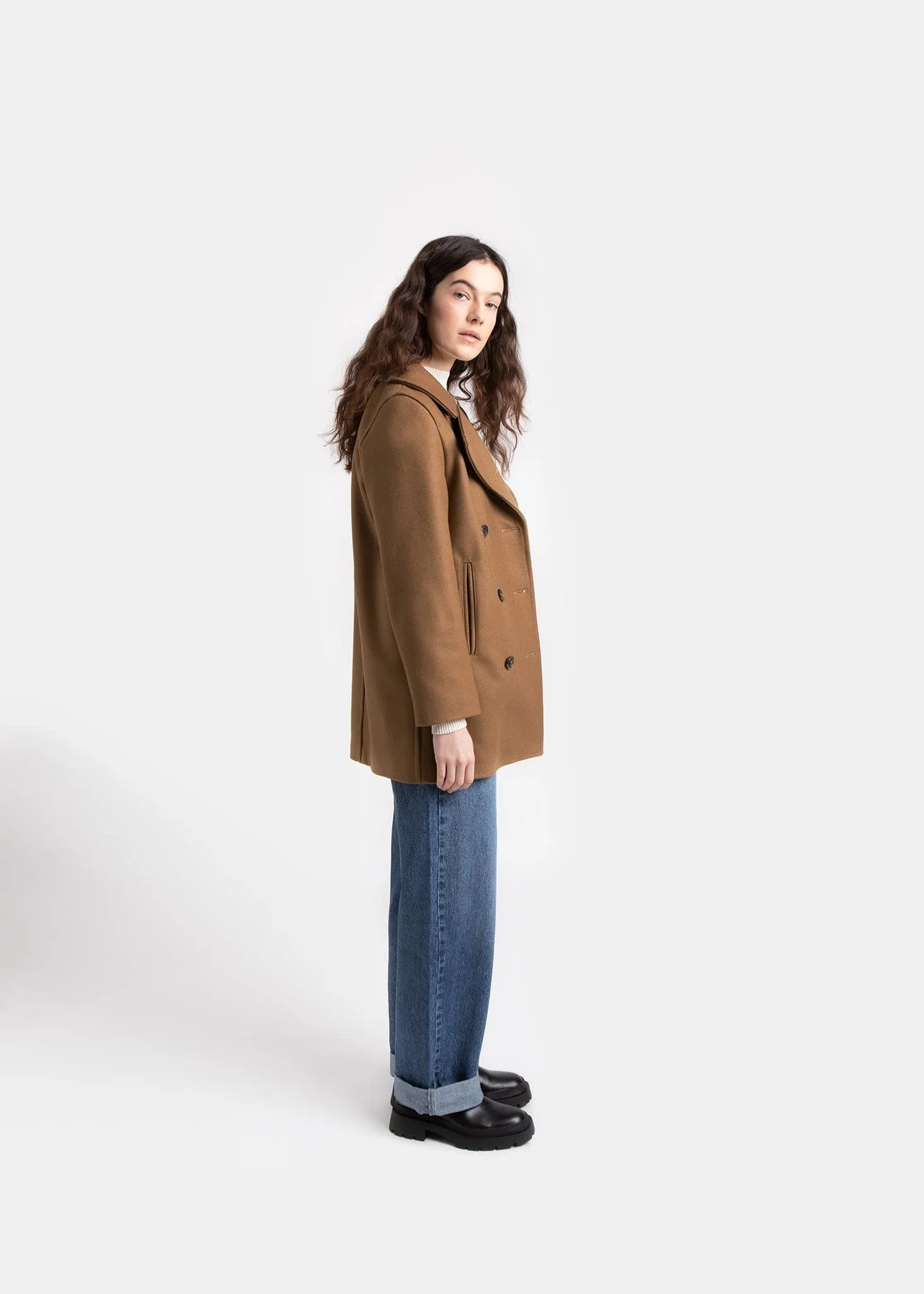 Ellen Peacoat Camel