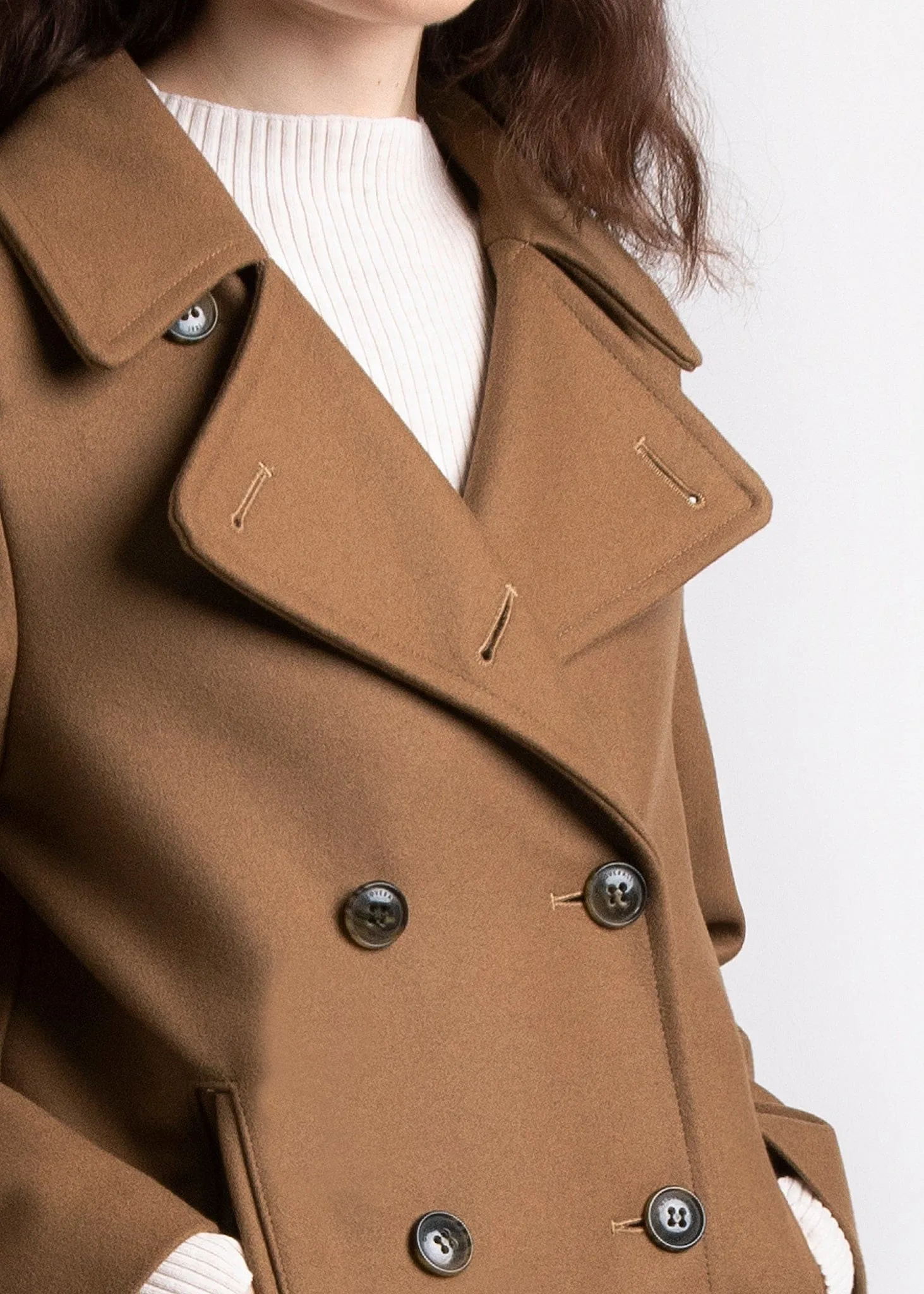 Ellen Peacoat Camel