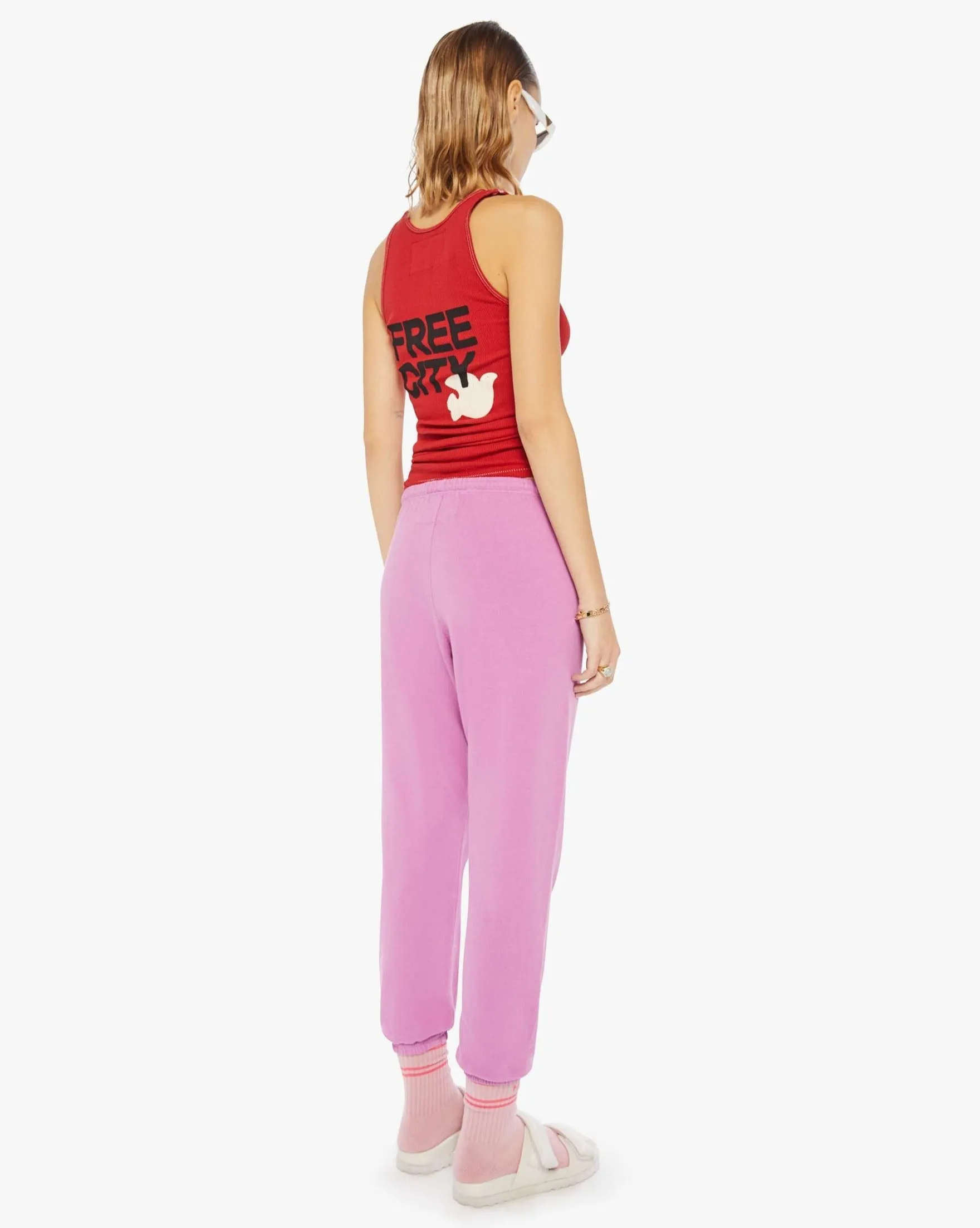 FREECITYlarge sweatpant - pink lips cherry