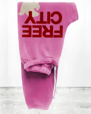 FREECITYlarge sweatpant - pink lips cherry