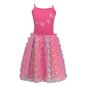 Hot Pink Rainbow Butterfly Dress