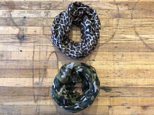 Infinity Scarf in Leopard and Camo