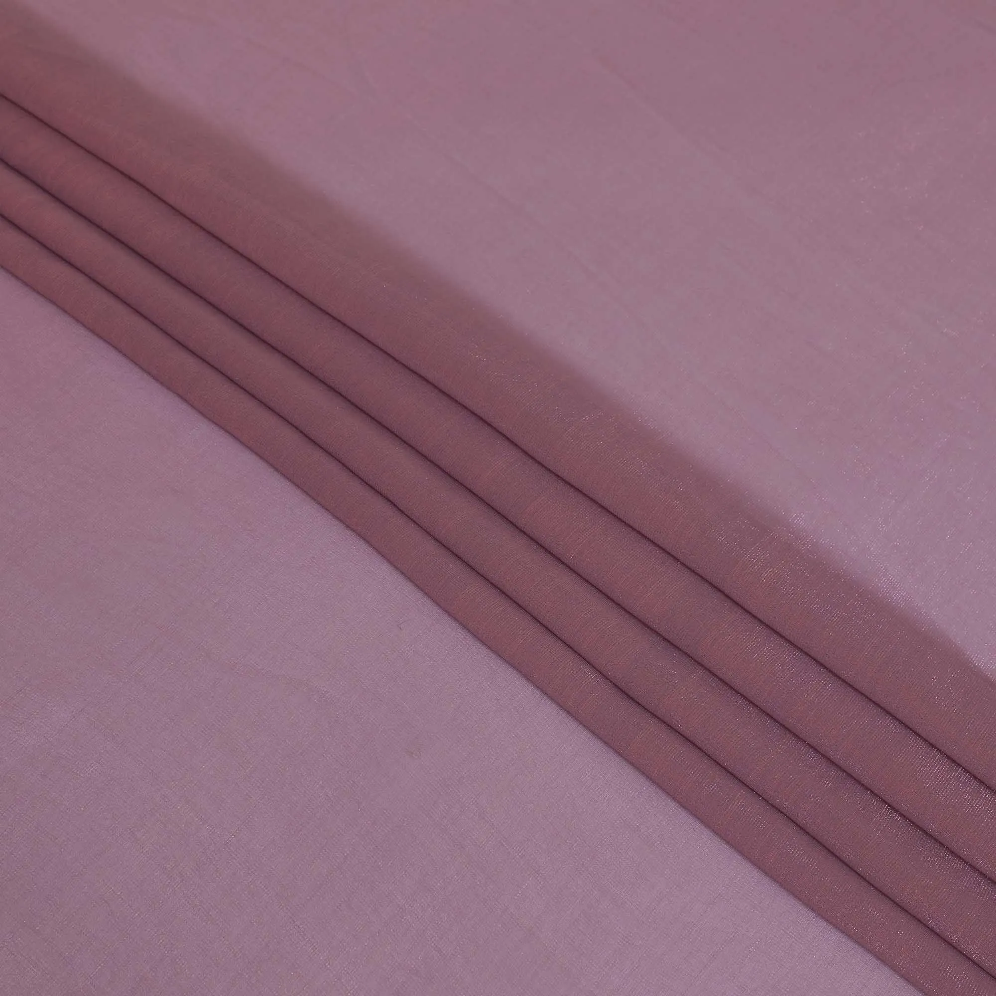 Lavender plum synthetic chiffon fabric with light metallic lurex in plain design-D13298