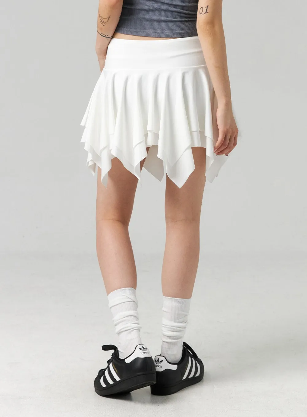 Layered Ruffle Mini Skirt CL324