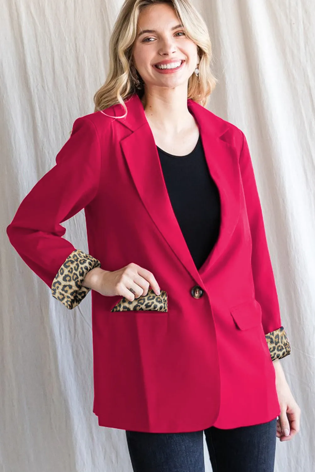 Leopard Lined Blazer