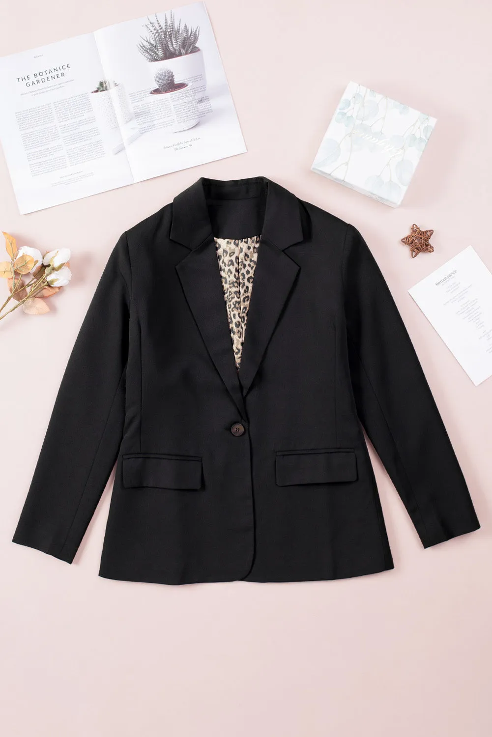 Leopard Lined Blazer