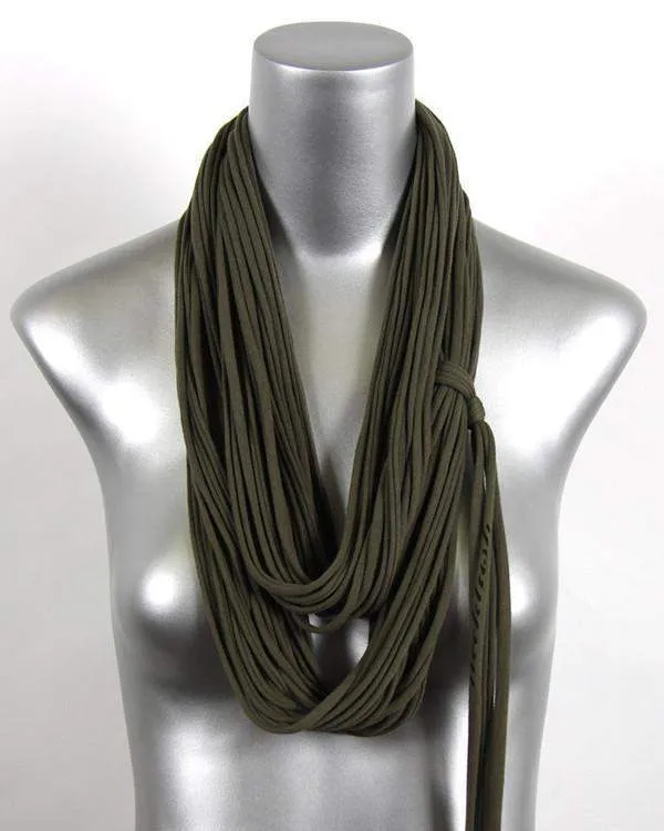 Necklush Infinity Scarf / Military Green / Unisex