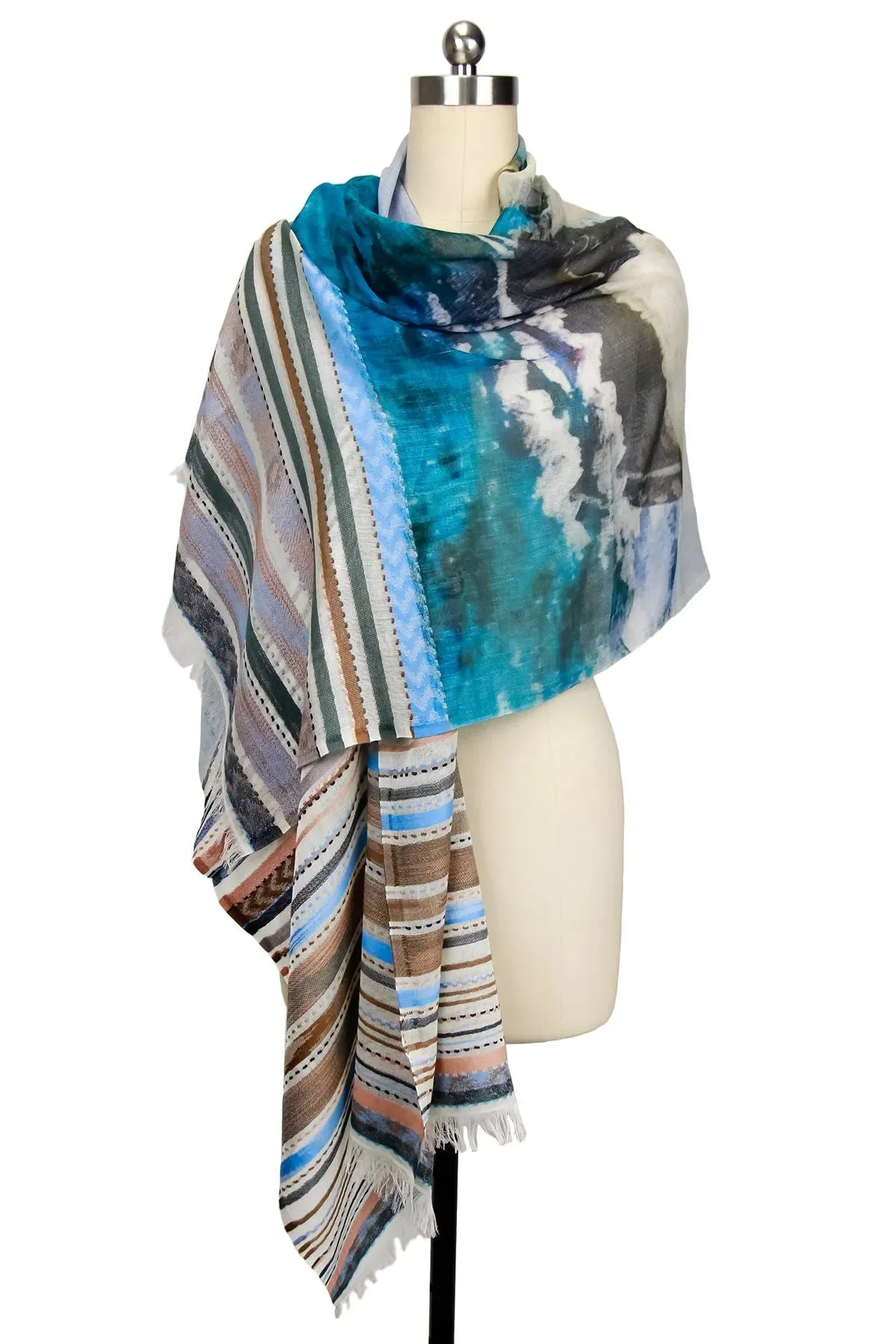 Ocean Digital Sky Printed Scarf