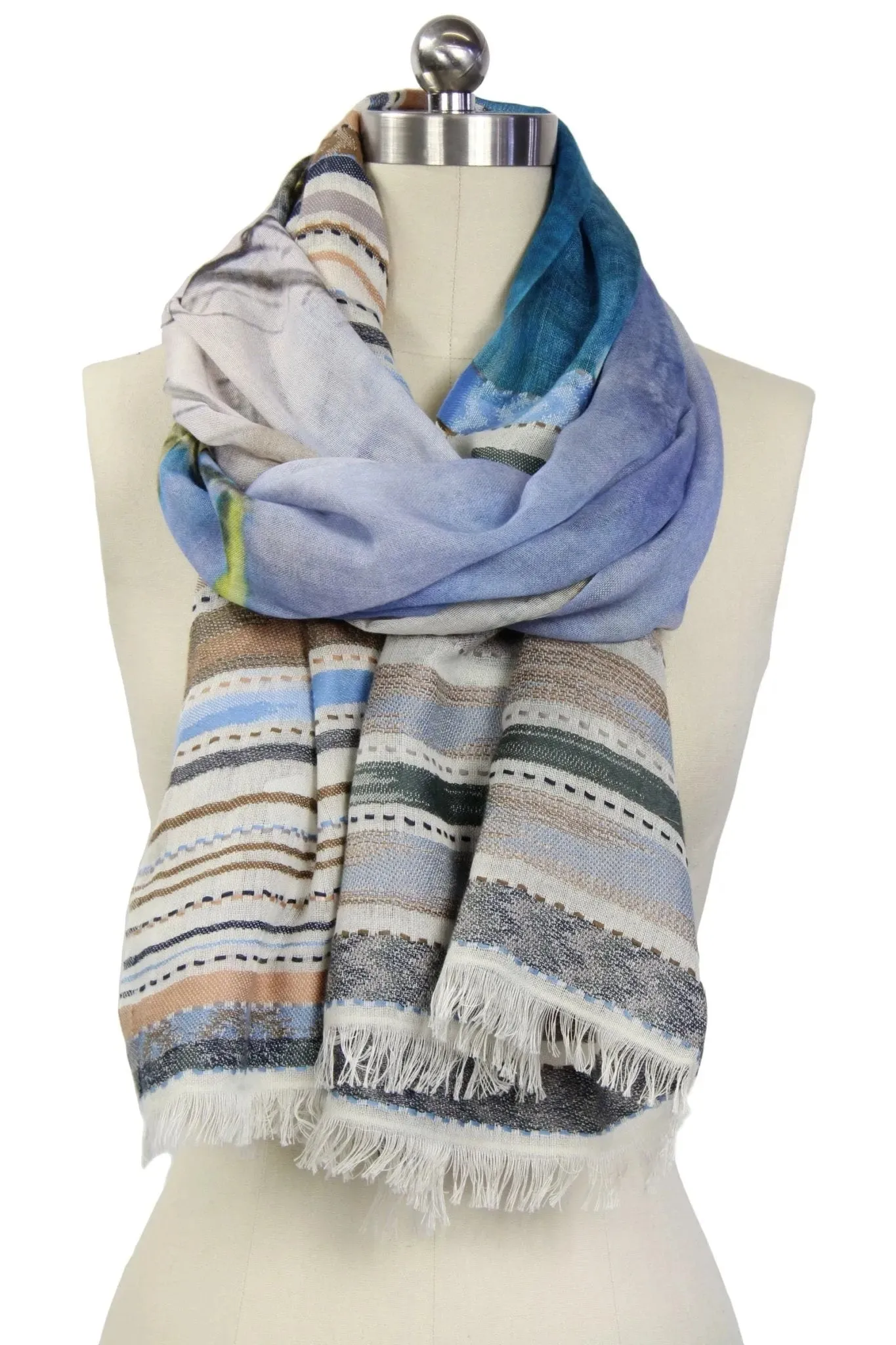 Ocean Digital Sky Printed Scarf