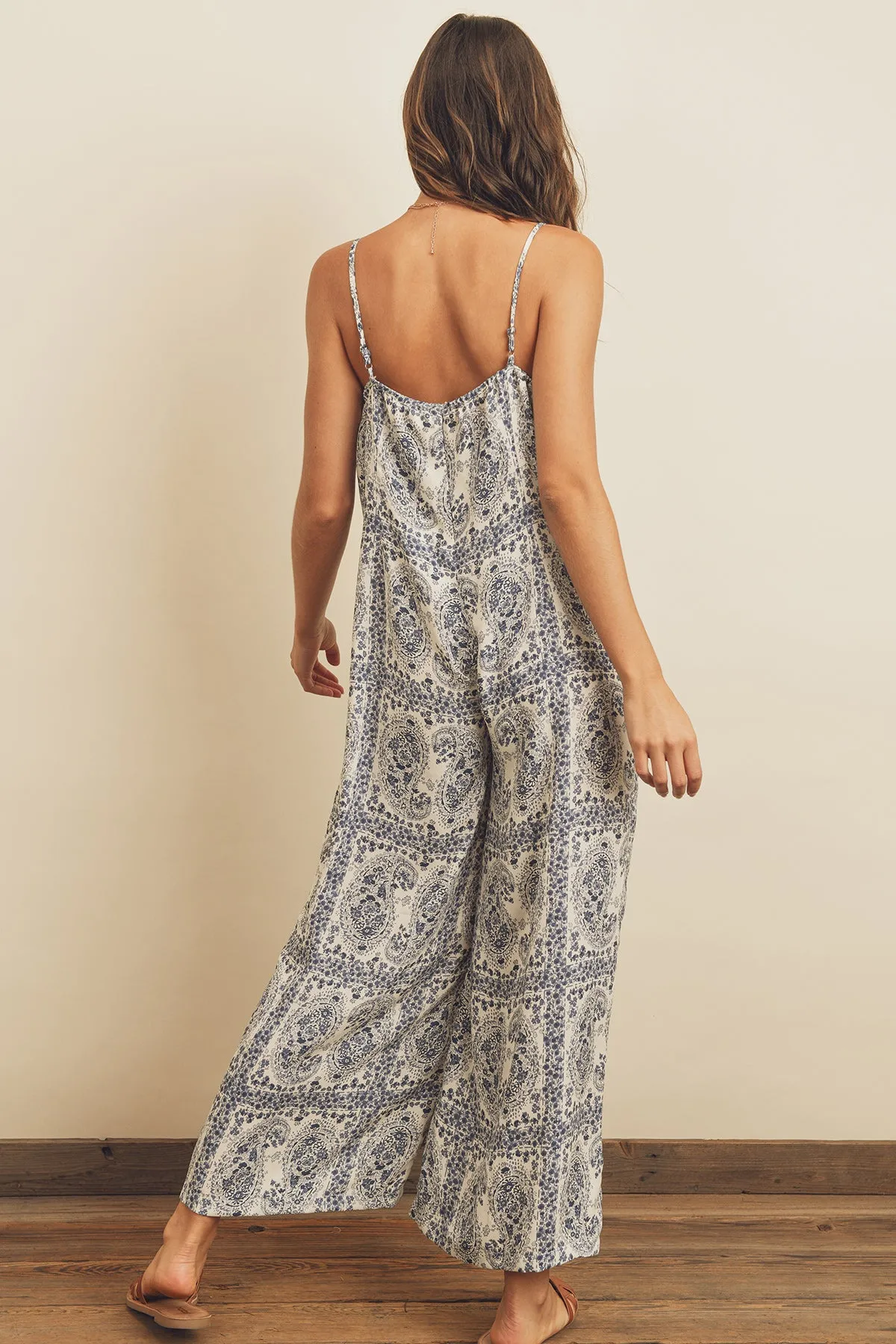 Paisley Scarf Relaxed Jumpsuit