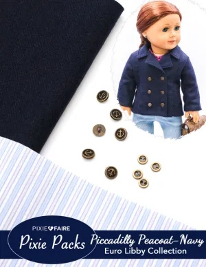 Pixie Packs Piccadilly Peacoat Euro Libby Collection Navy