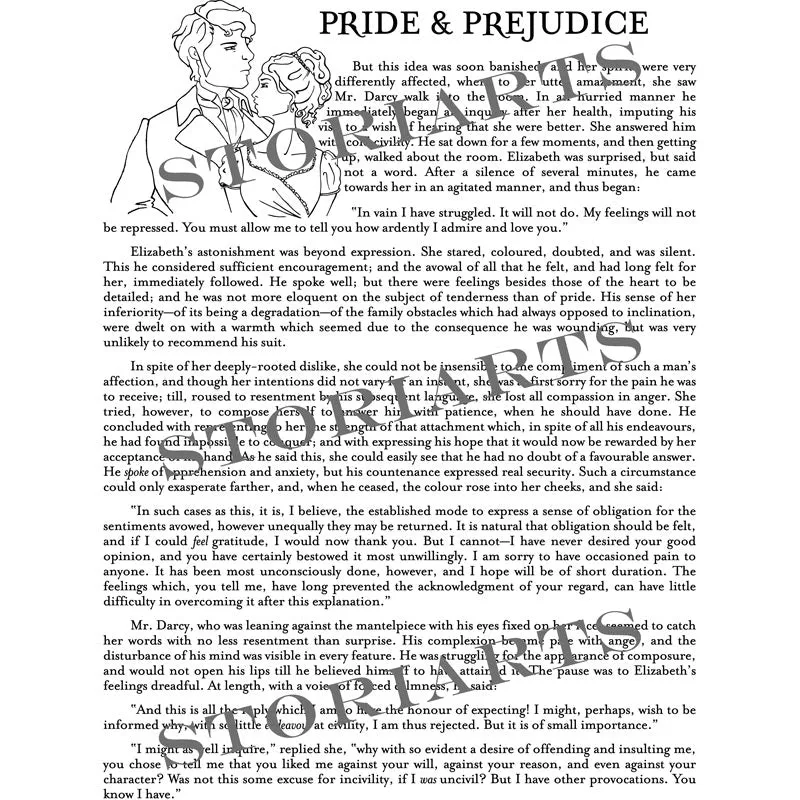 Pride and Prejudice Book Scarf (SECOND EDITION)