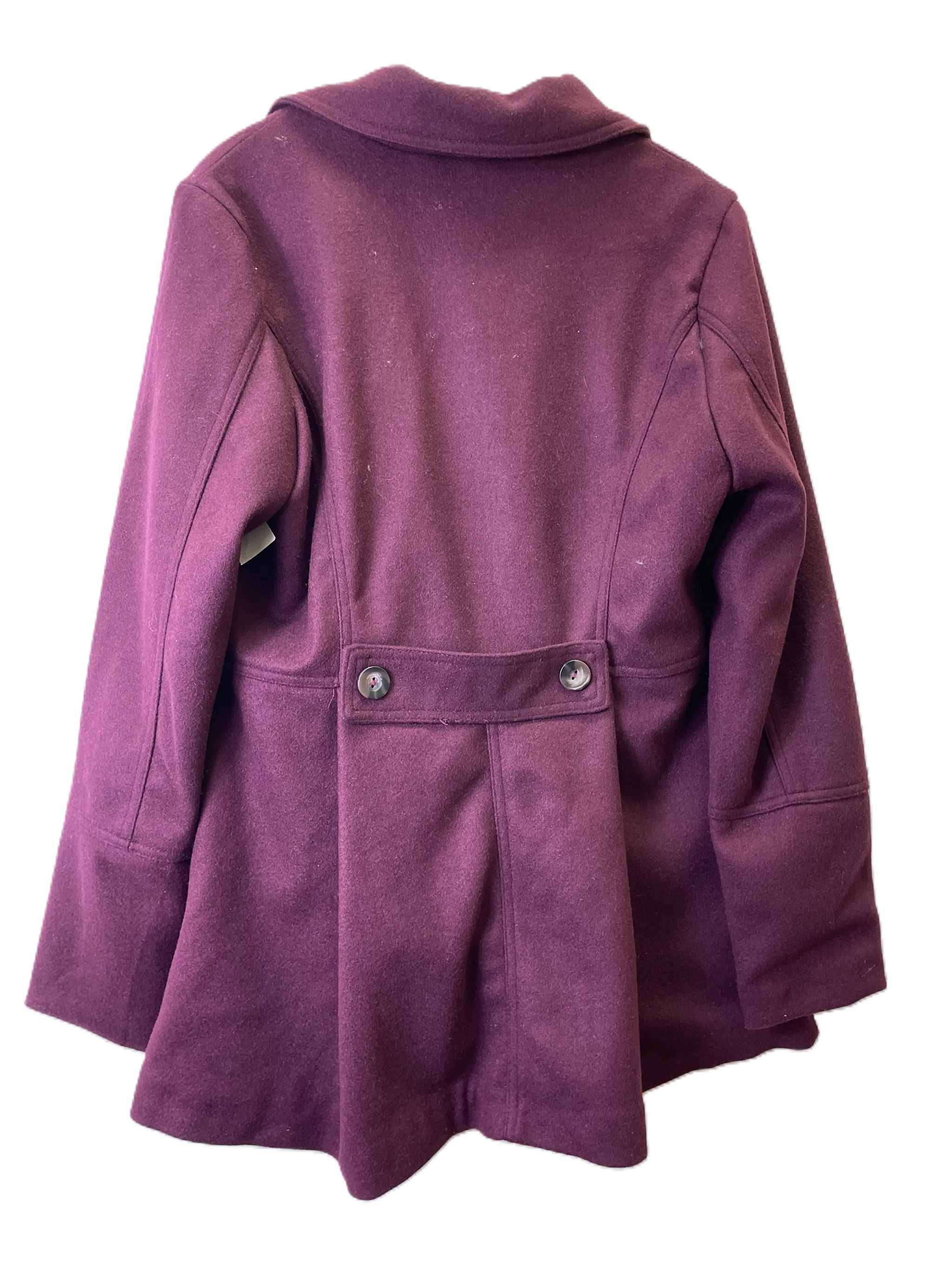 Purple Coat Peacoat By A New Day, Size: M