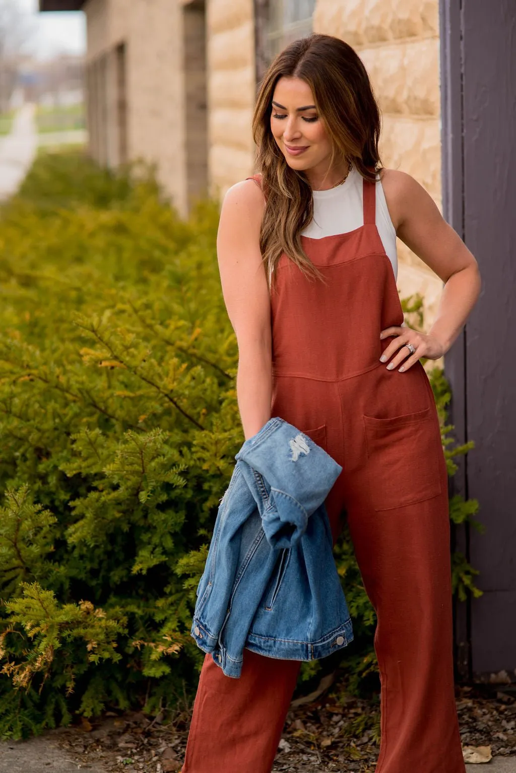 Relaxed Front Pocket Tank Jumpsuit