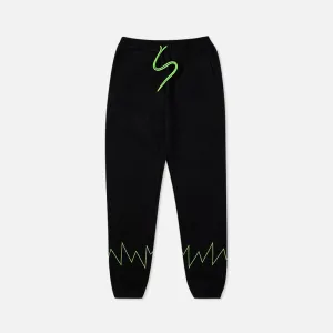 Static Fleece Sweatpants Black