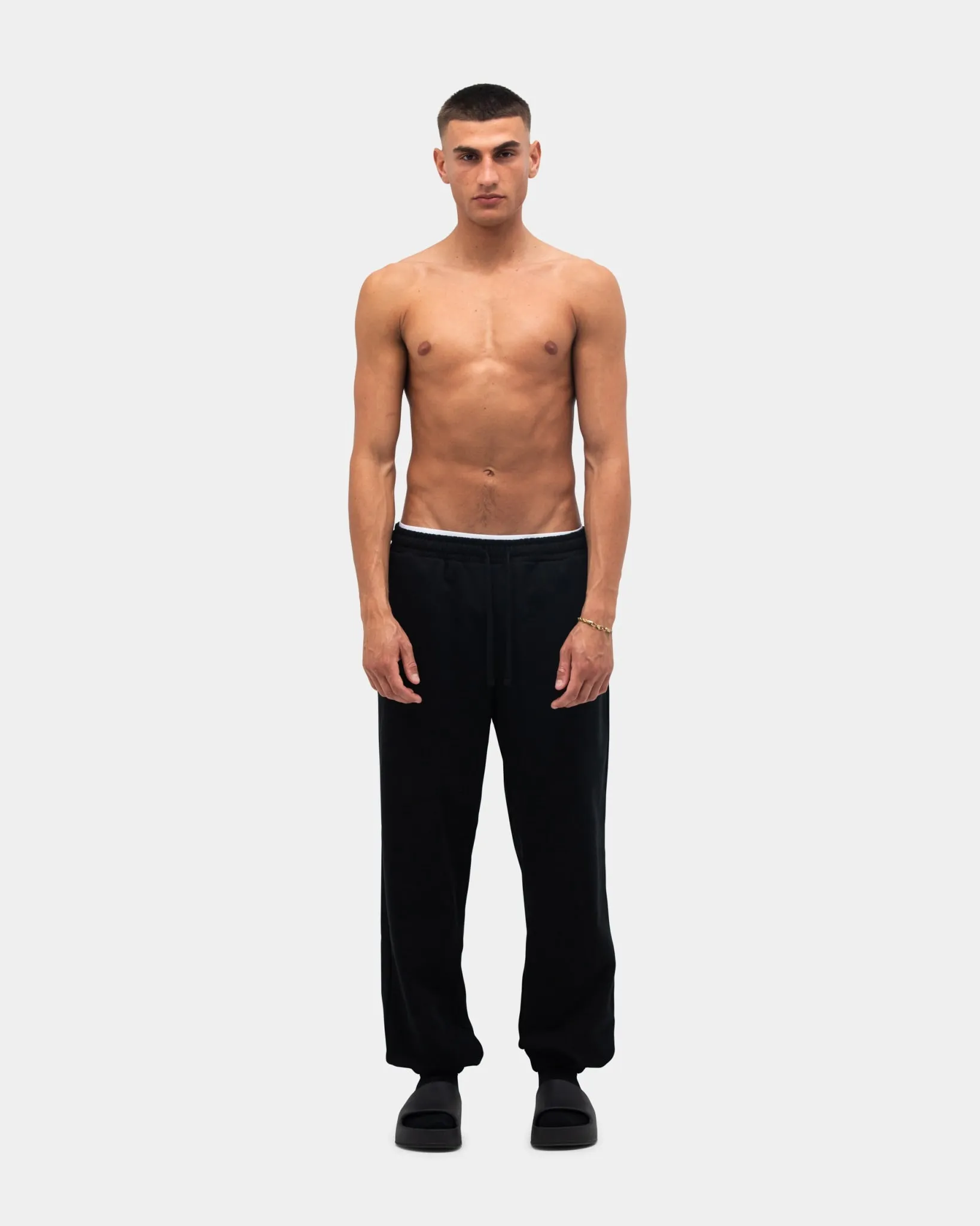 Sweatpants, Men - Logo - Black