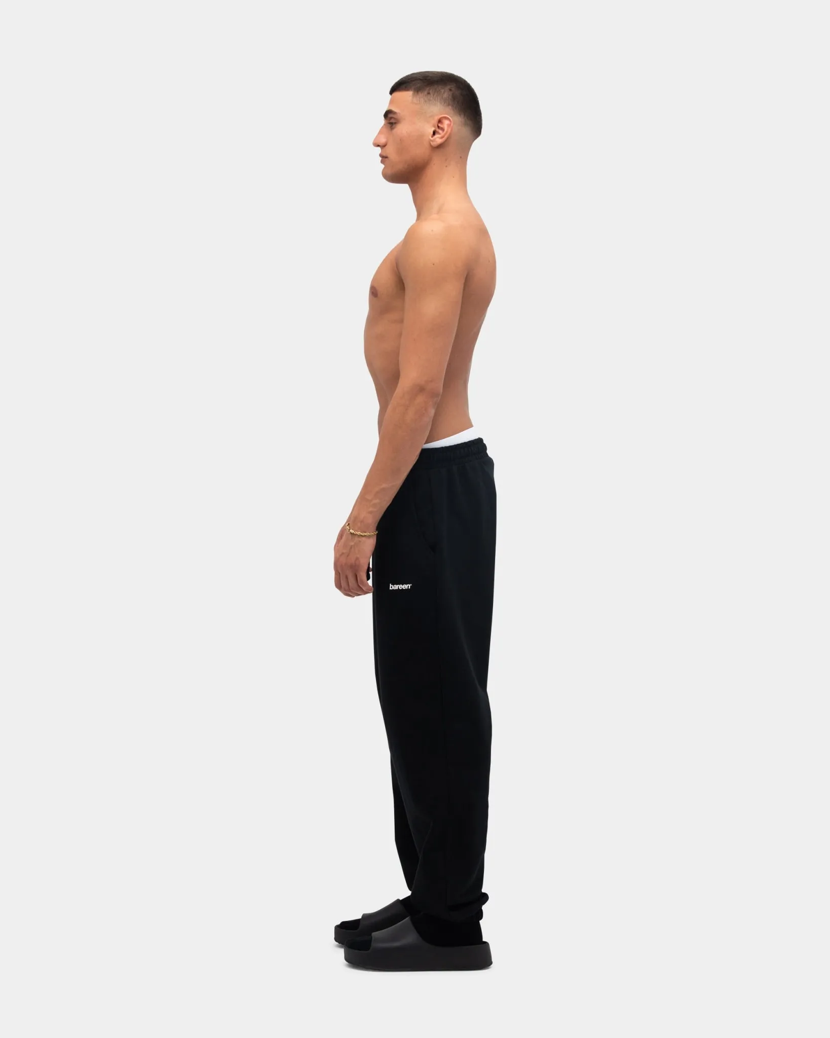 Sweatpants, Men - Logo - Black