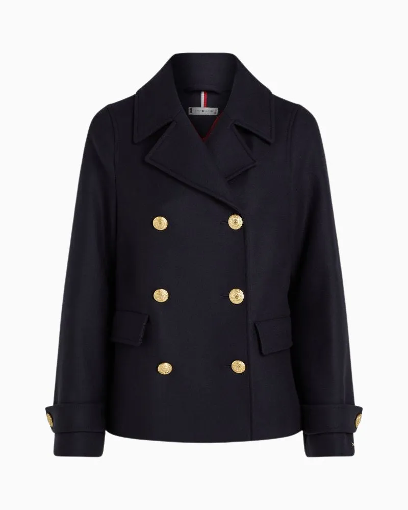 Tommy Hilfiger - Wool Blend Peacoat