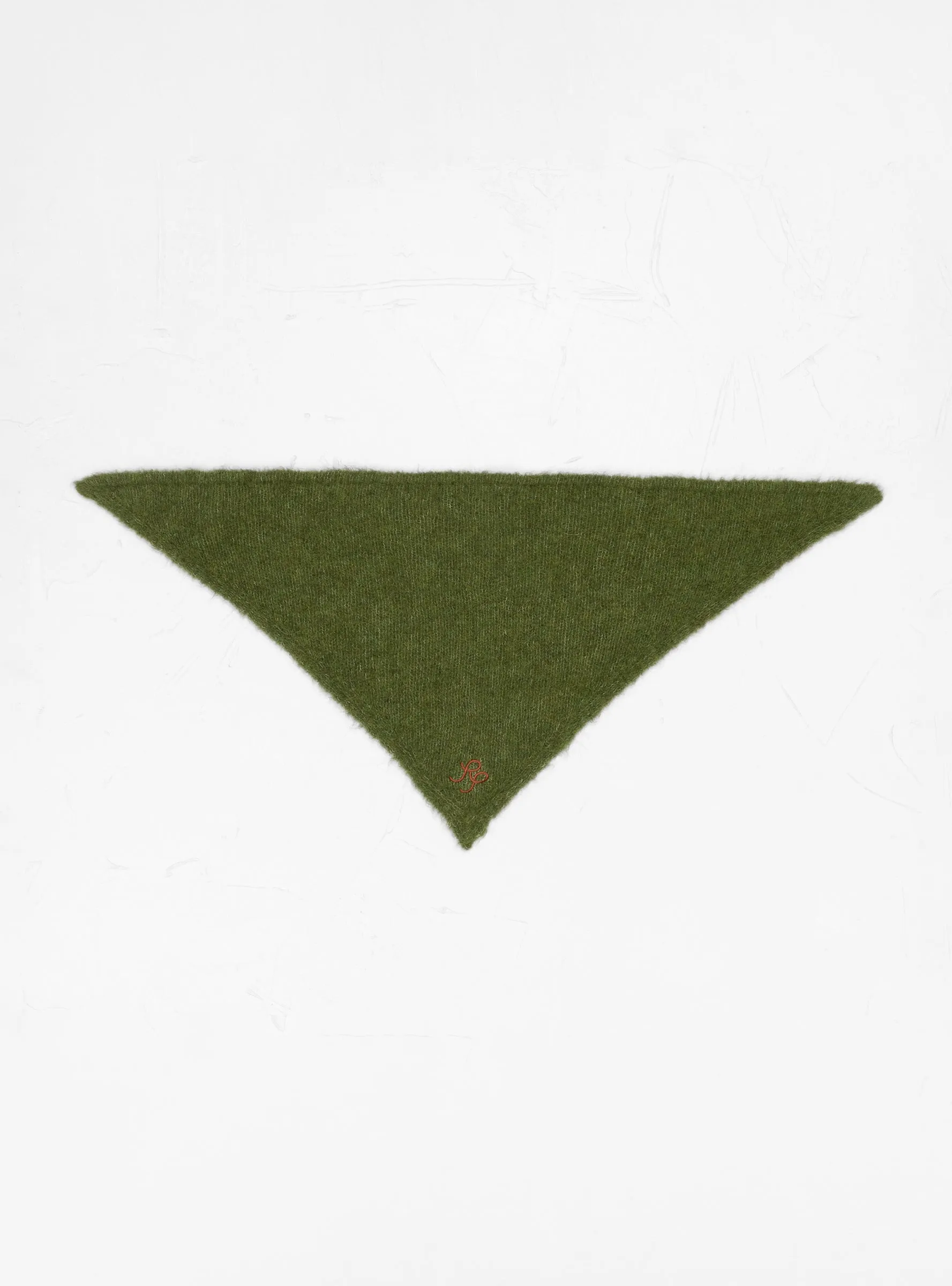 Triangle Scarf Alpaca Green