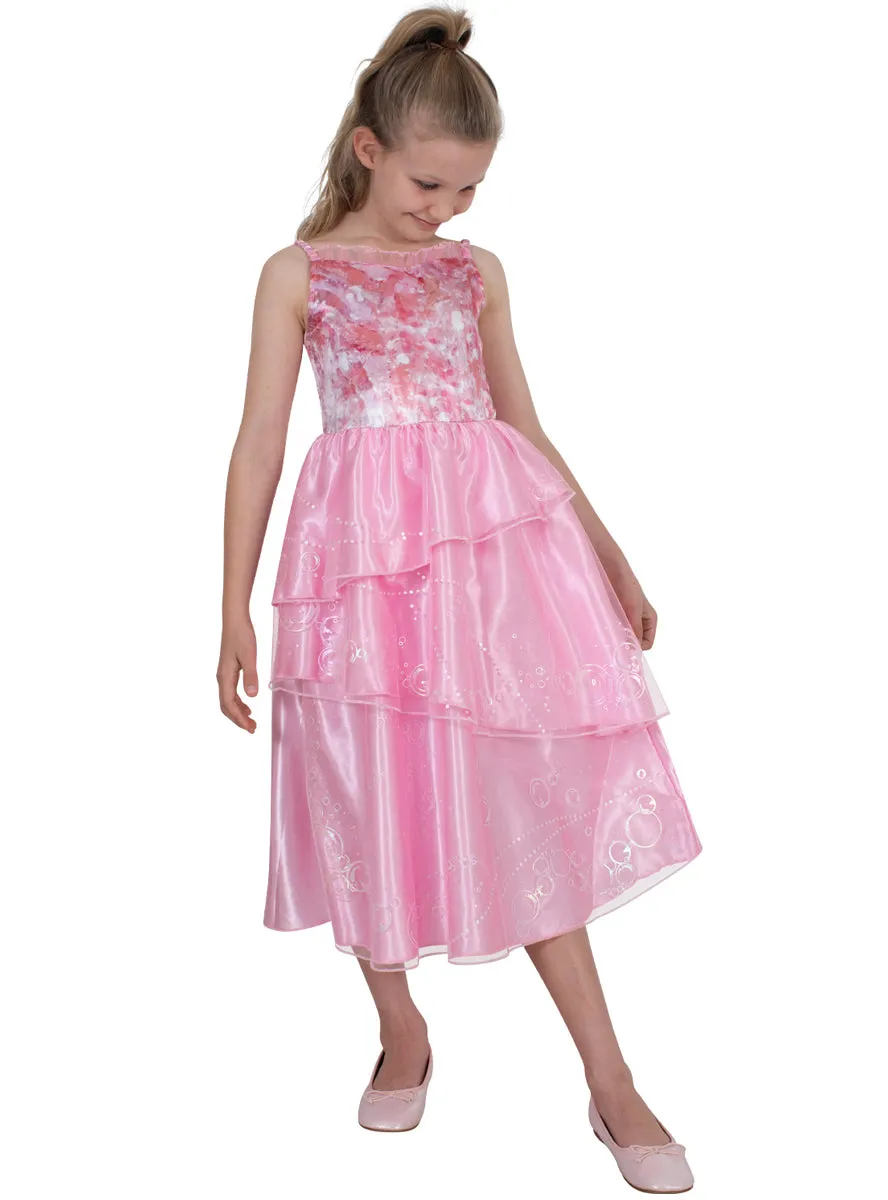 Wicked Deluxe Girls Pink Glinda Good Witch Costume