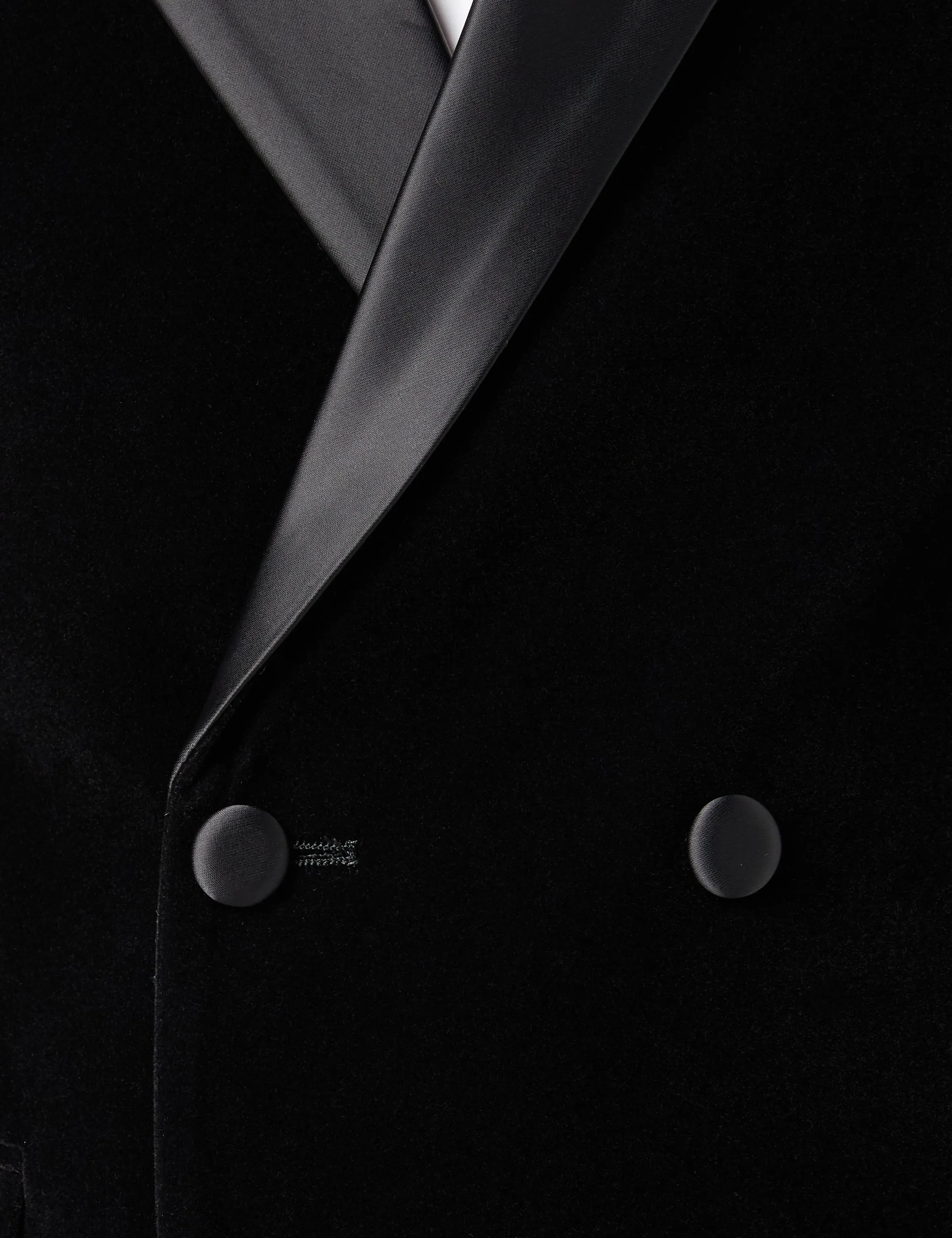 WILLS - Black Soft Velvet Dinner Jacket