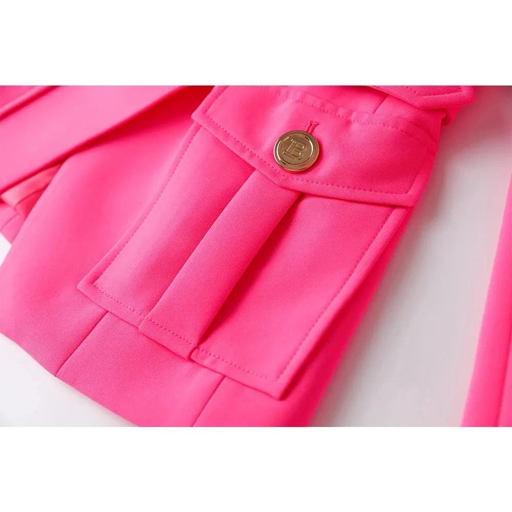 Women's Designer Pink Blazer – Professional & Elegant