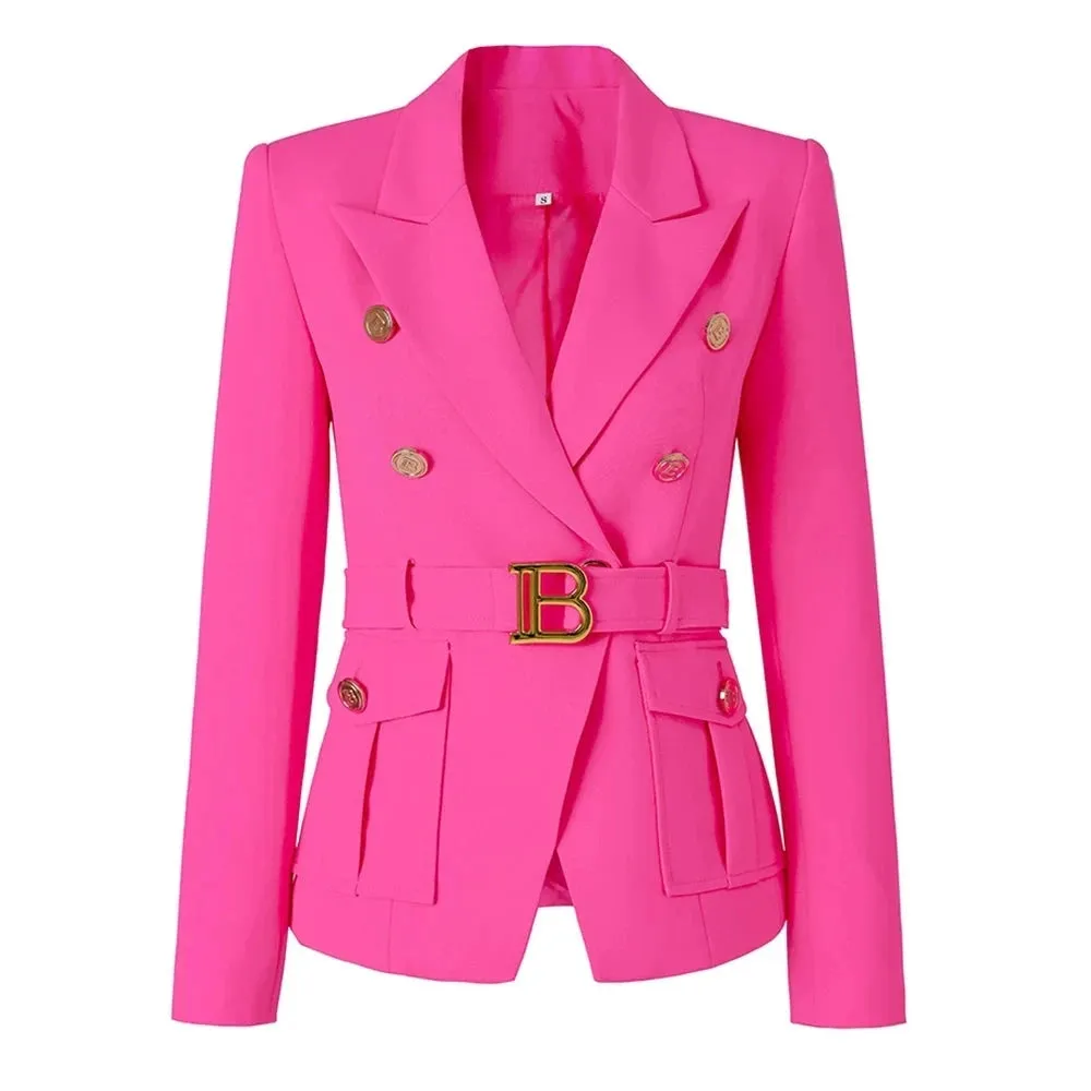 Women's Designer Pink Blazer – Professional & Elegant