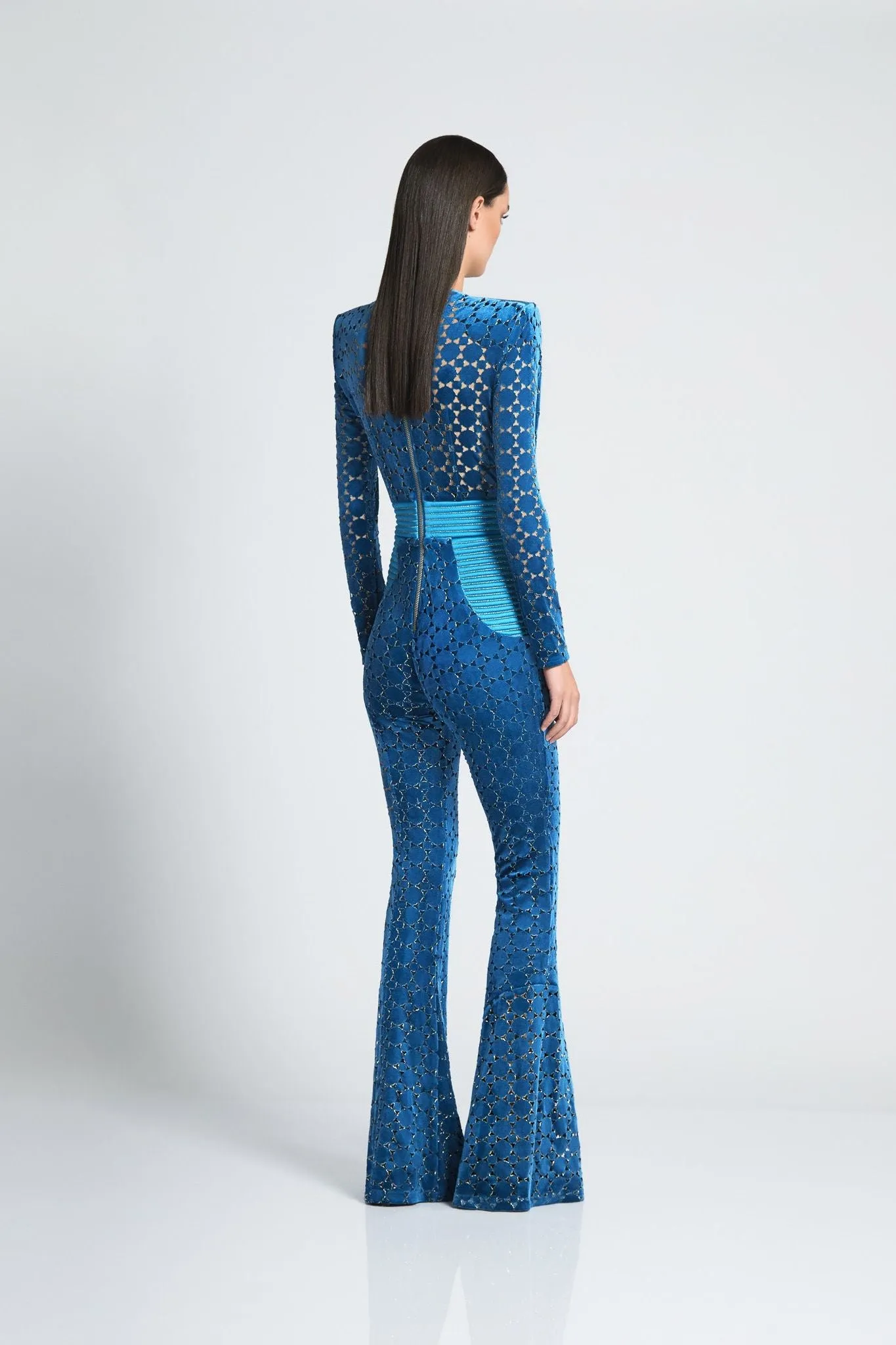 Zhivago Velvet Elegance Jumpsuit - Teal